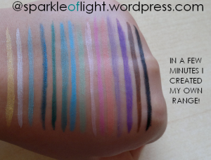 sparkleoflight sparkle of light instagram blog diy eyeliner eyeliners revamp range do it yours pigments